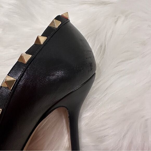 VALENTINO GARAVANI Nappa Rockstud Cross Strap d'Orsay Pumps - Picture 11 of 16